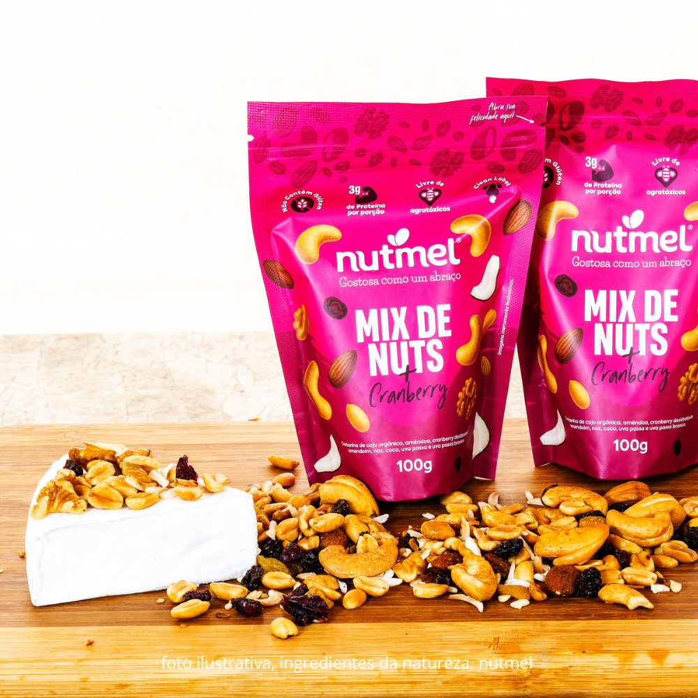 Mix de nuts + cranberries pouch 100g