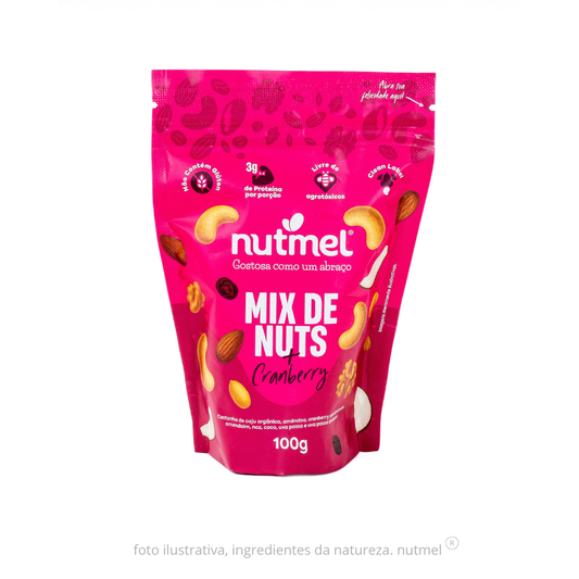 Mix de nuts + cranberries pouch 100g